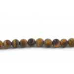 Round bead 6mm frosted tiger eye